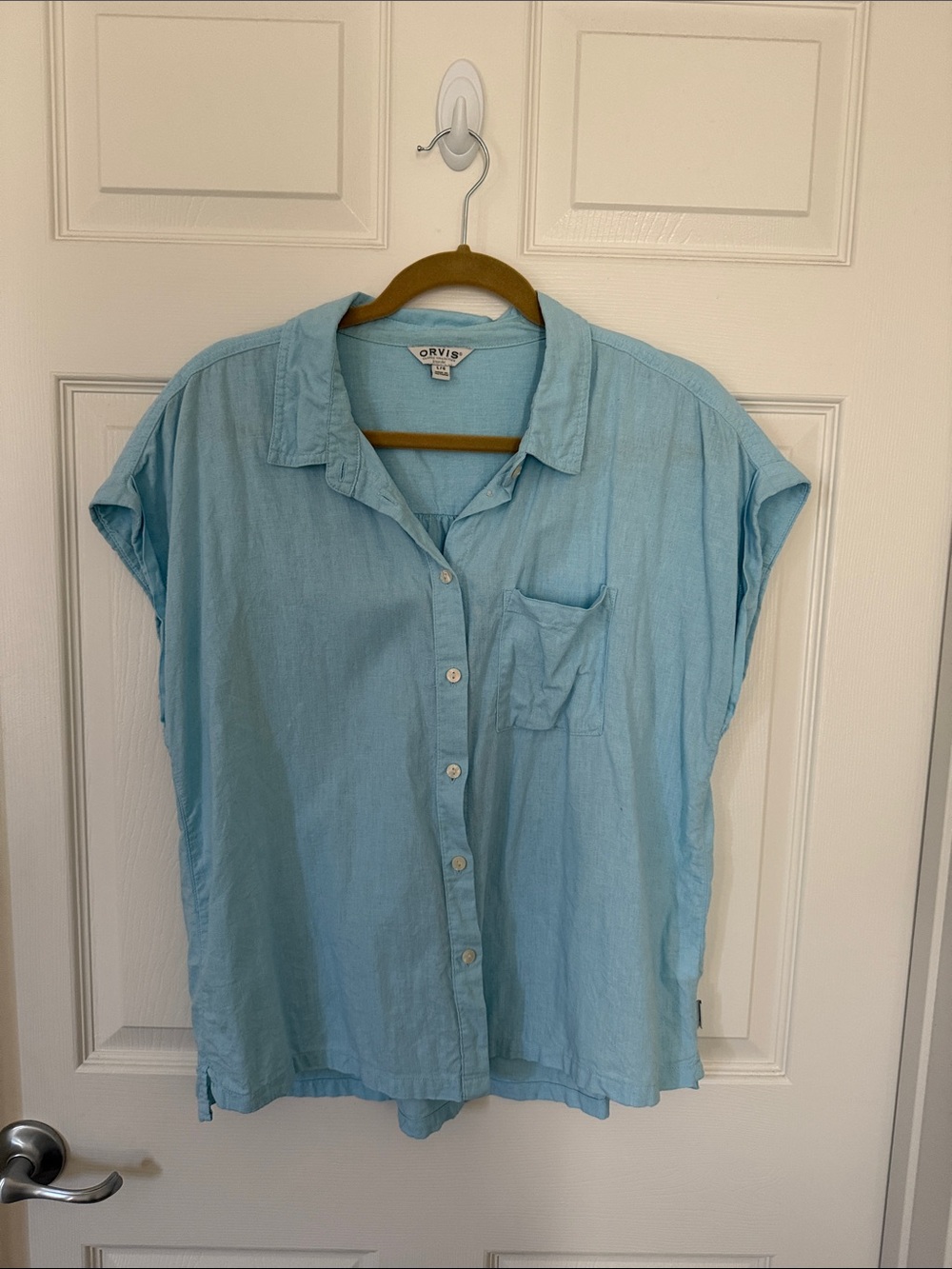 Orvis Light Blue Women's Button Down Shirt